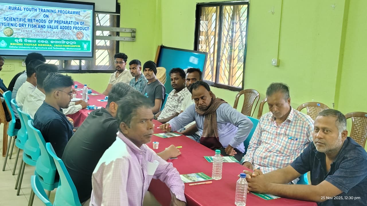 RURAL YOUTH TRAINING PROGRAMME ON SCIENTIFIC METHODS OF PREPARATION OF HYGIENIC DRY FISH AND VALUE ADDED PRODUCT 25.11.2025