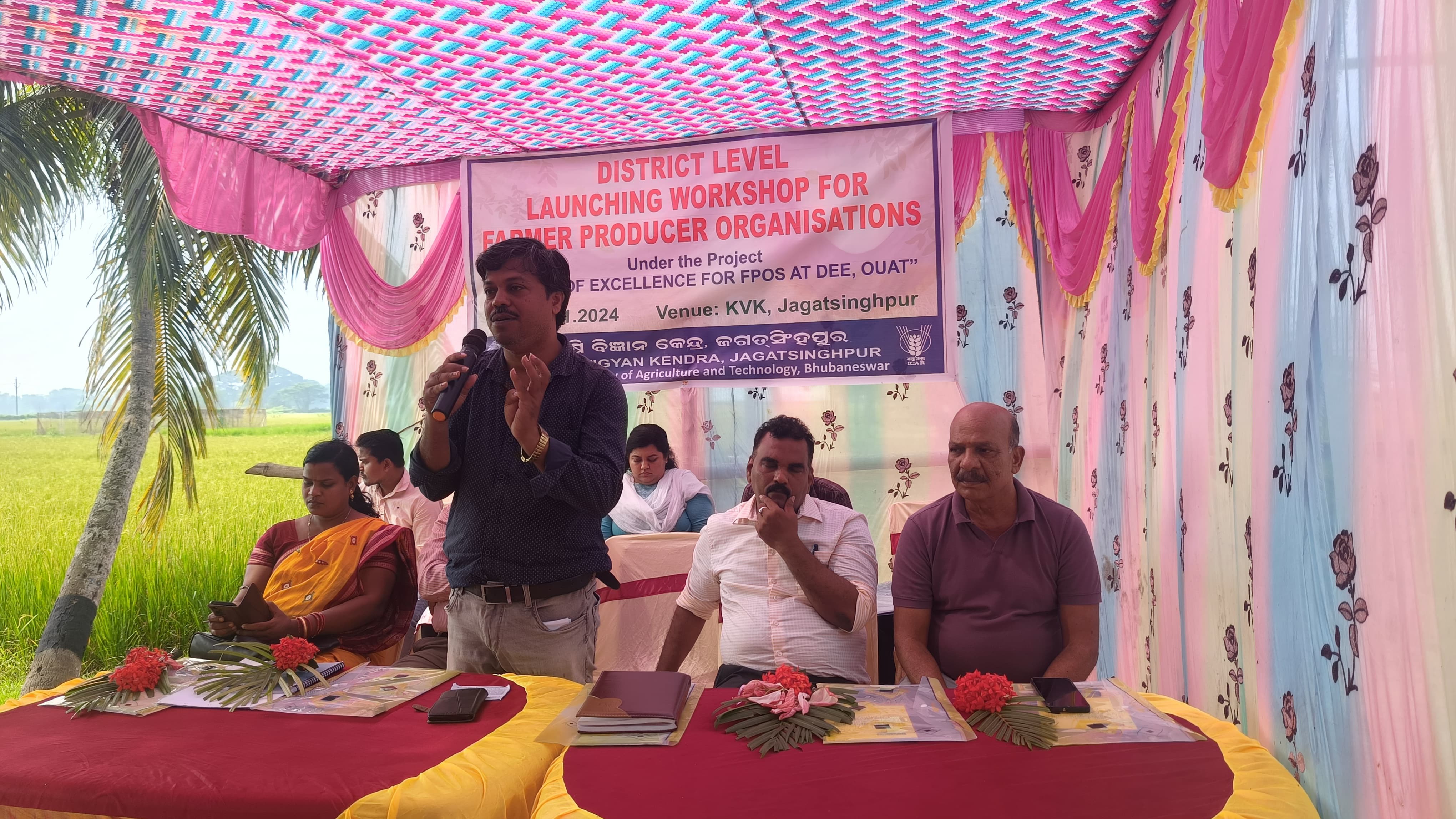 District level launching workshop for farmer producer organisations at KVK, Jagatsinghpur